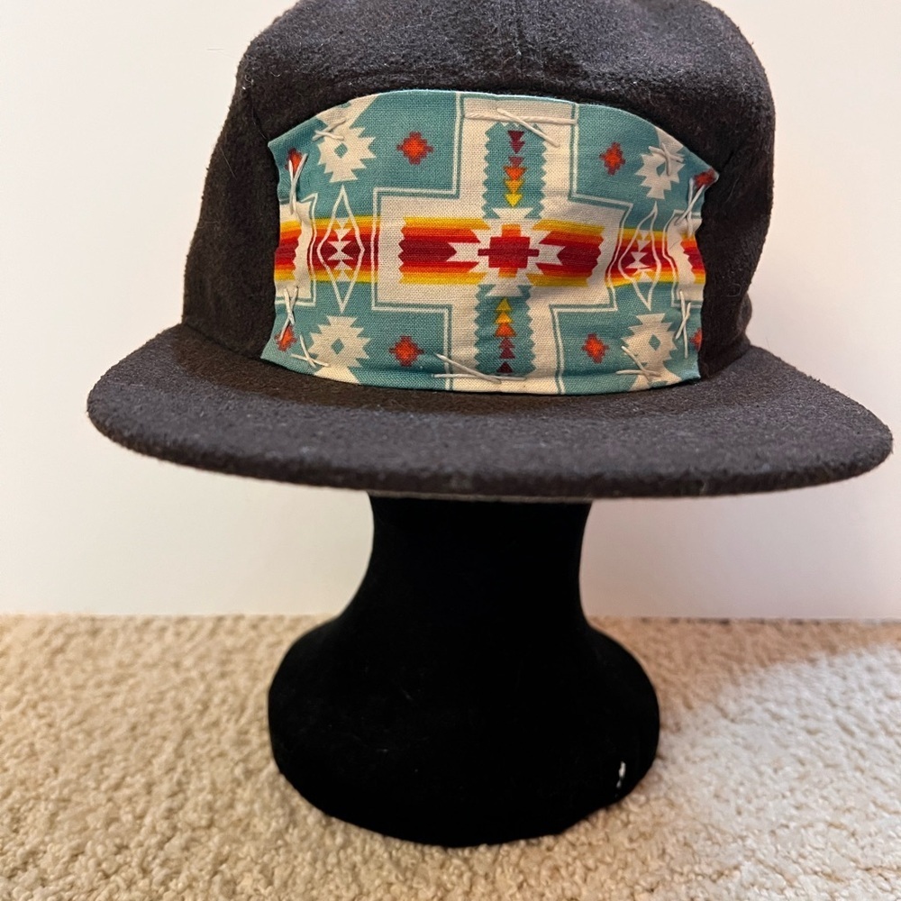 Blowfish Designs x City Hunter Grey Patch Hat Cap w/ Adjustable Back